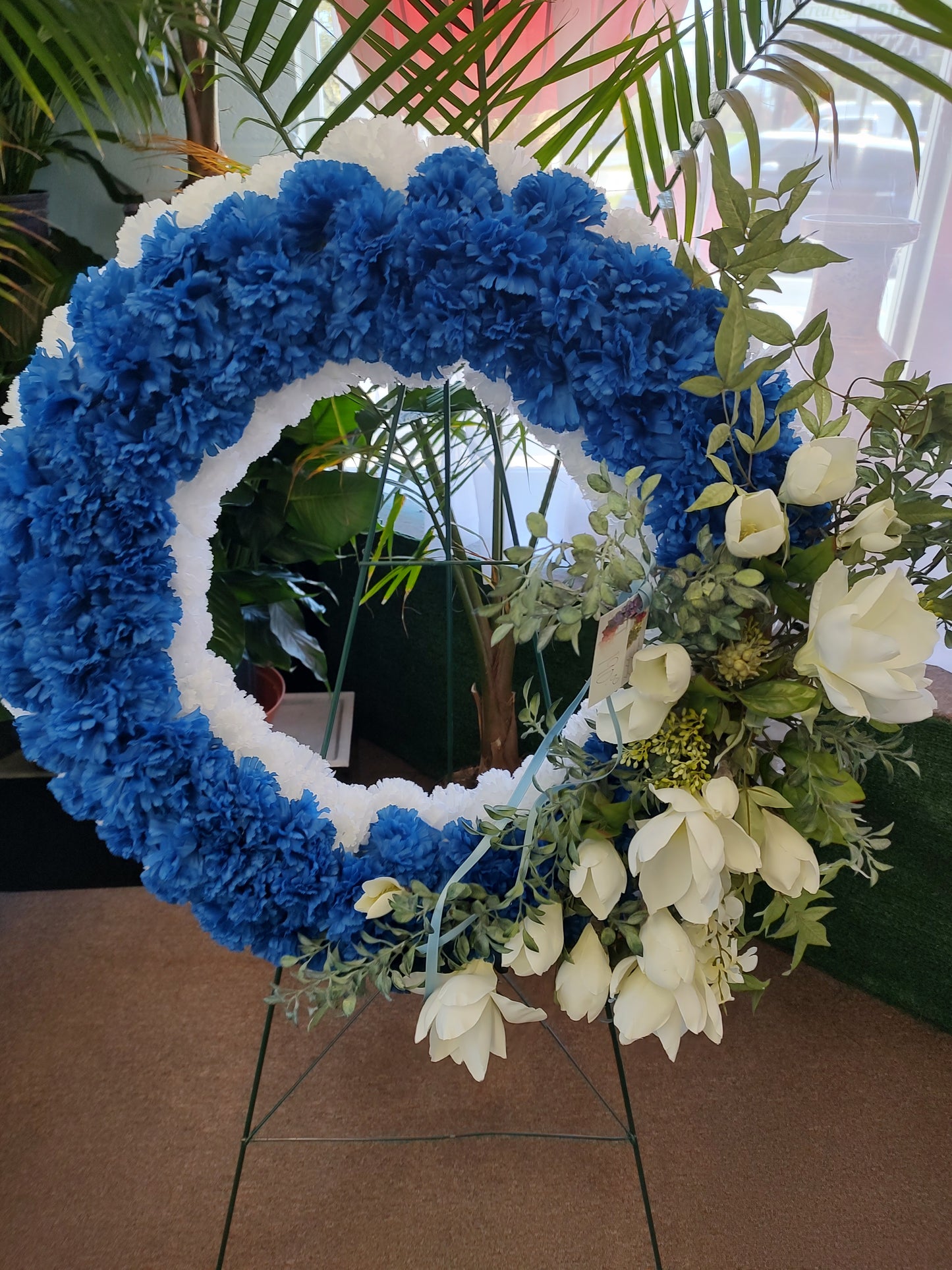 Wreath silk floral
