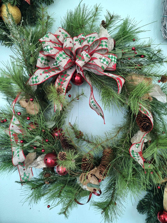 Silk wreaths: Fall and Christmas