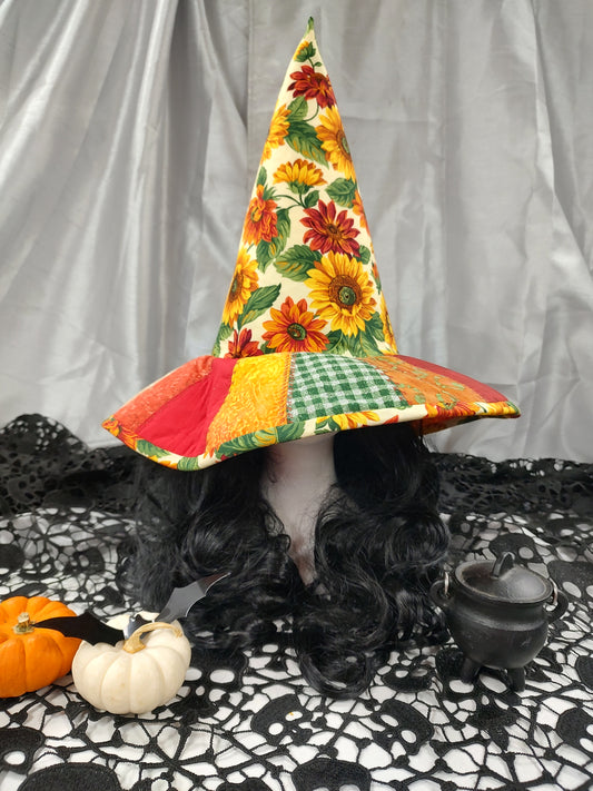 Local made witches hat one of a kind pattern